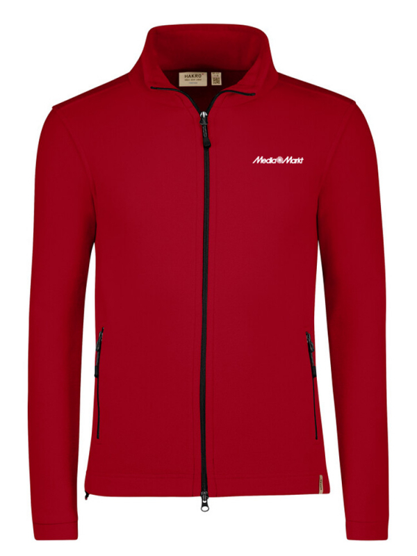 Herren Fleecejacke Langley Rot